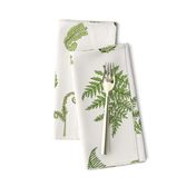 Woodland Ferns-Cream