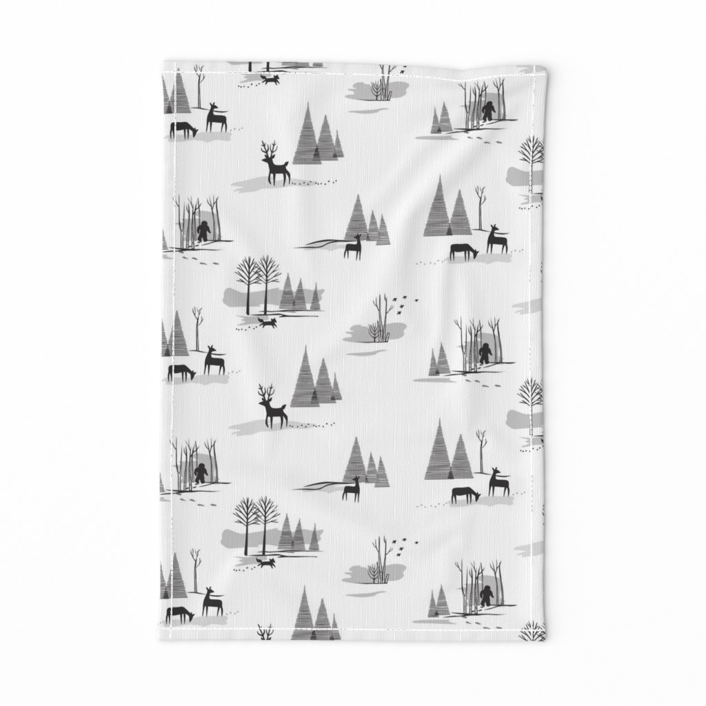 Yeti Toile in Black & White