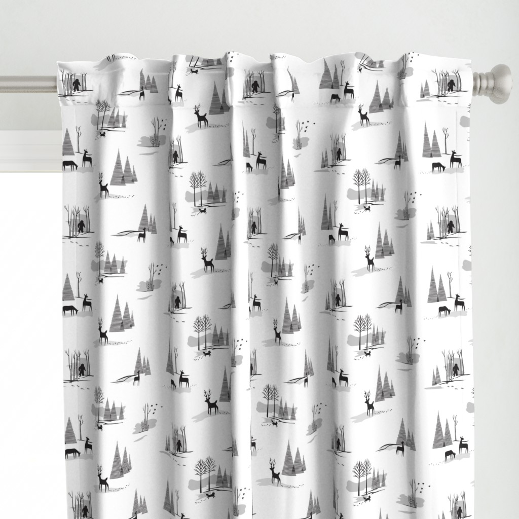 Yeti Toile in Black & White