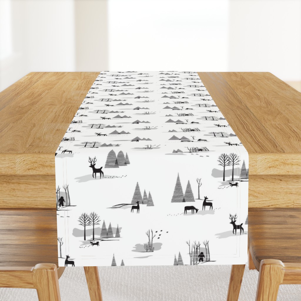 Yeti Toile in Black & White