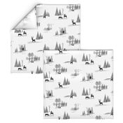 Yeti Toile in Black & White