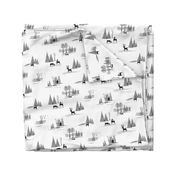 Yeti Toile in Black & White