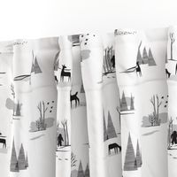 Yeti Toile in Black & White