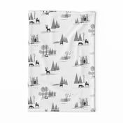 Yeti Toile in Black & White