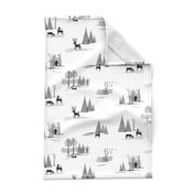 Yeti Toile in Black & White