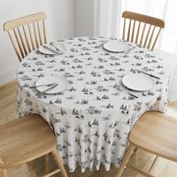 Yeti Toile in Black & White