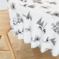 Yeti Toile in Black & White