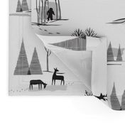 Yeti Toile in Black & White