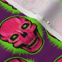 Original Vintage Skull (on purple)