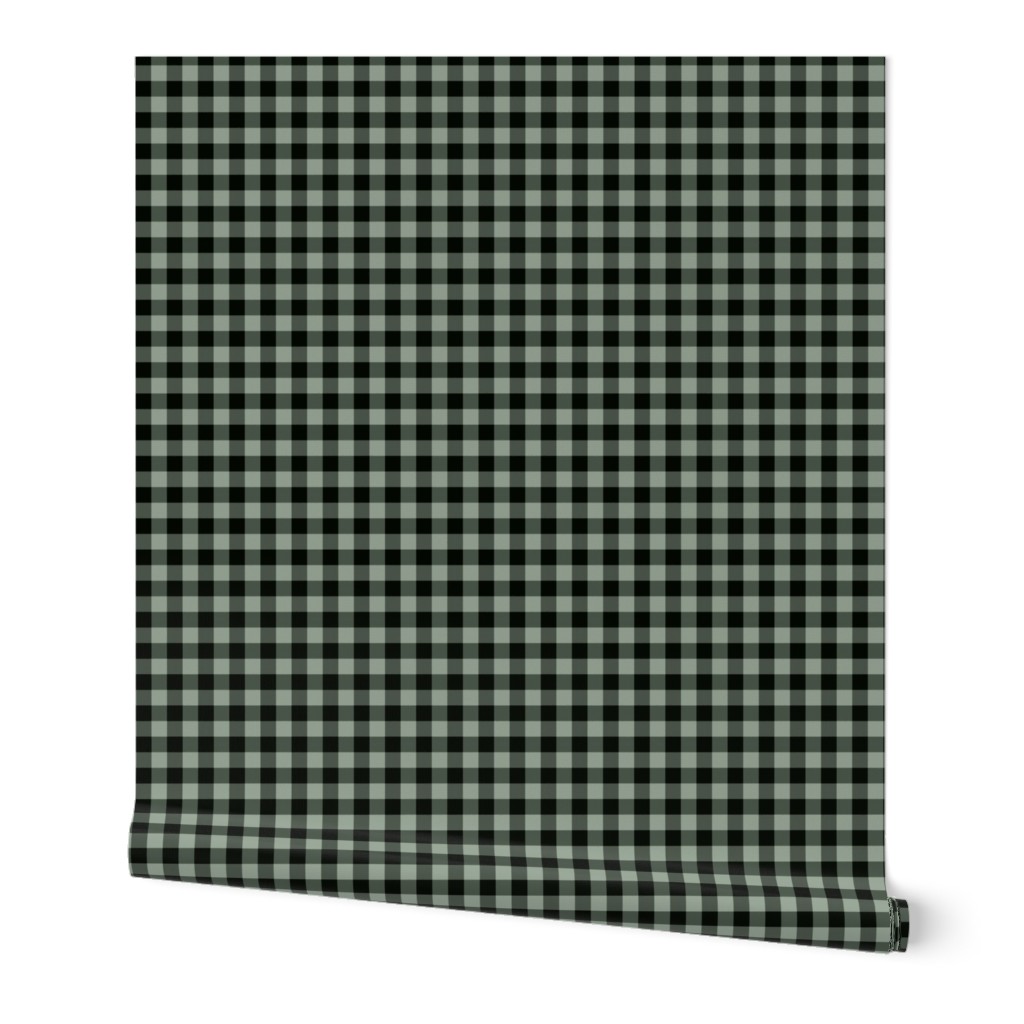 JP17 - Tiny Sage Green Buffalo Plaid