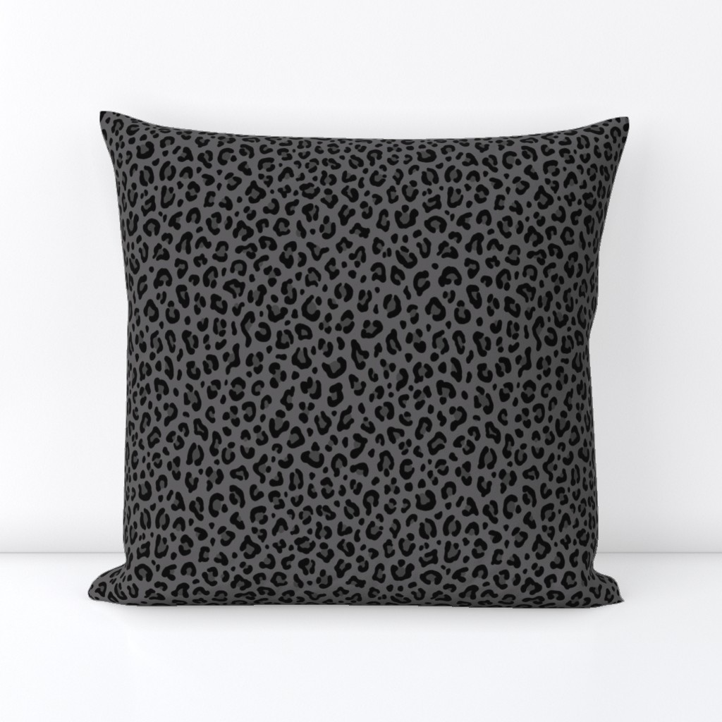 ★ LEOPARD PRINT in BLACK AND GRAY ★ Small Scale / Collection : Leopard Spots – Punk Rock Animal Print