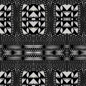 Native American Pottery Black and White