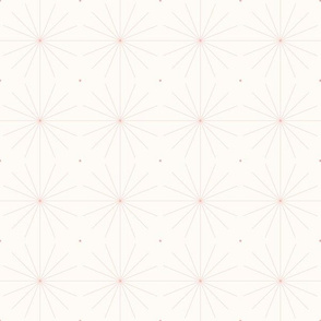 Nineteen Sixty Starburst: Rose Gold Geometric Pattern