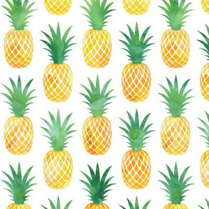 watercolor pineapples 