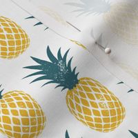 pineapples - golden and teal