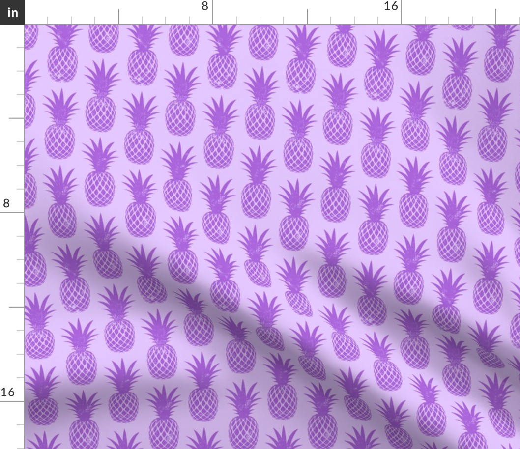 pineapples - purple on purple