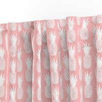 pineapples on dark pink