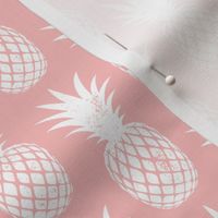 pineapples on dark pink