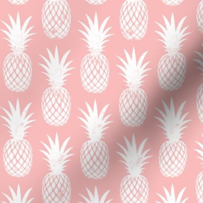 pineapples on dark pink