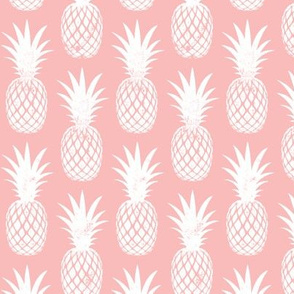 pineapples on dark pink
