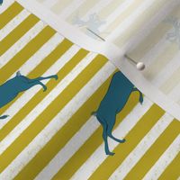 Mustard stripe and Blue Deer