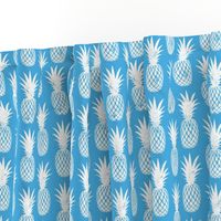 pineapples on blue