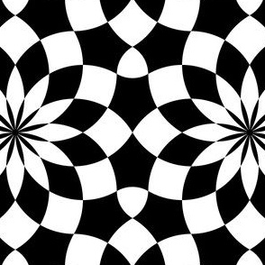 07759878 : circle overlap 12 : black + white