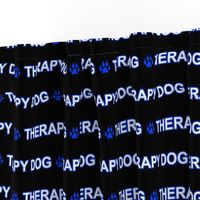 Basic Therapy dog text - blue