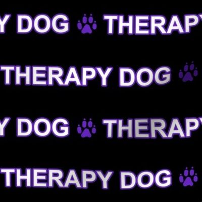 Basic Therapy dog text - purple