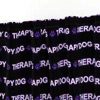 Basic Therapy dog text - purple