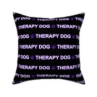 Basic Therapy dog text - purple