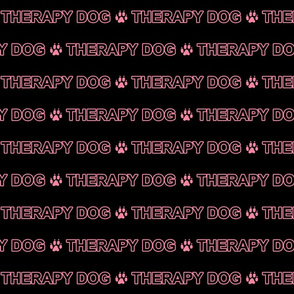 Basic Therapy dog text - pink