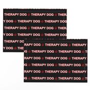 Basic Therapy dog text - red