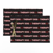Basic Therapy dog text - red