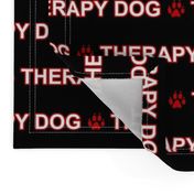 Basic Therapy dog text - red