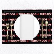 Basic Therapy dog text - red