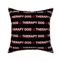 Basic Therapy dog text - red