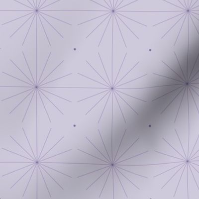 Nineteen Sixty Starburst: Violet Purple Geometric Pattern