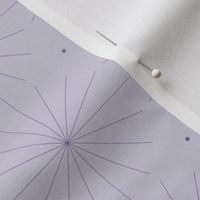 Nineteen Sixty Starburst: Violet Purple Geometric Pattern