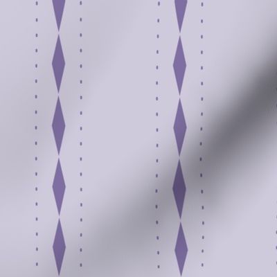 Queen of Diamonds Stripe: Violet Purple Stripes