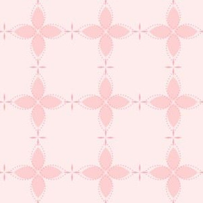 Bobby Jo: Millennial Pink Floral Bandana Pattern, Pink Geometric Floral