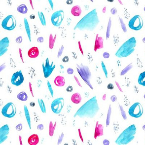Abstraction vibes || watercolor pattern for nursery, kids, baby