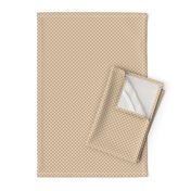 JP19 - Small - Checkerboard in Quarter Inch Squares of Warm Beige and Almond