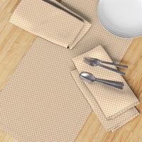 JP19 - Small - Checkerboard in Quarter Inch Squares of Warm Beige and Almond