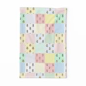 Forest Friends Woodland Animal Babies Cheater Quilt