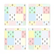 Forest Friends Woodland Animal Babies Cheater Quilt