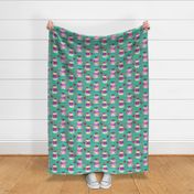 Snowman pattern mint