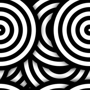 Op Art BW Circles