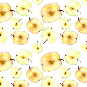 Apples pattern • watercolor