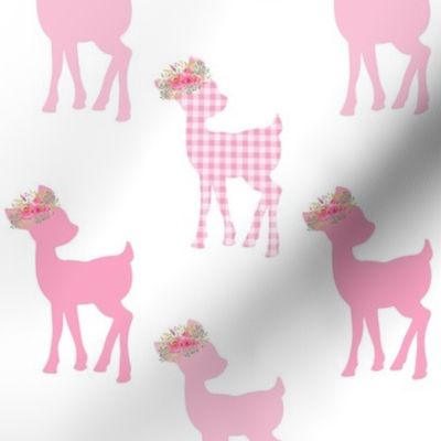Pink Fawn – Baby Deer Nursery Bedding